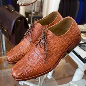 Mens Alligator Leather Dress Shoes